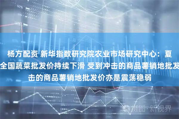 杨方配资 新华指数研究院农业市场研究中心：夏菜供应充足导致全国蔬菜批发价持续下滑 受到冲击的商品薯销地批发价亦是震荡稳弱